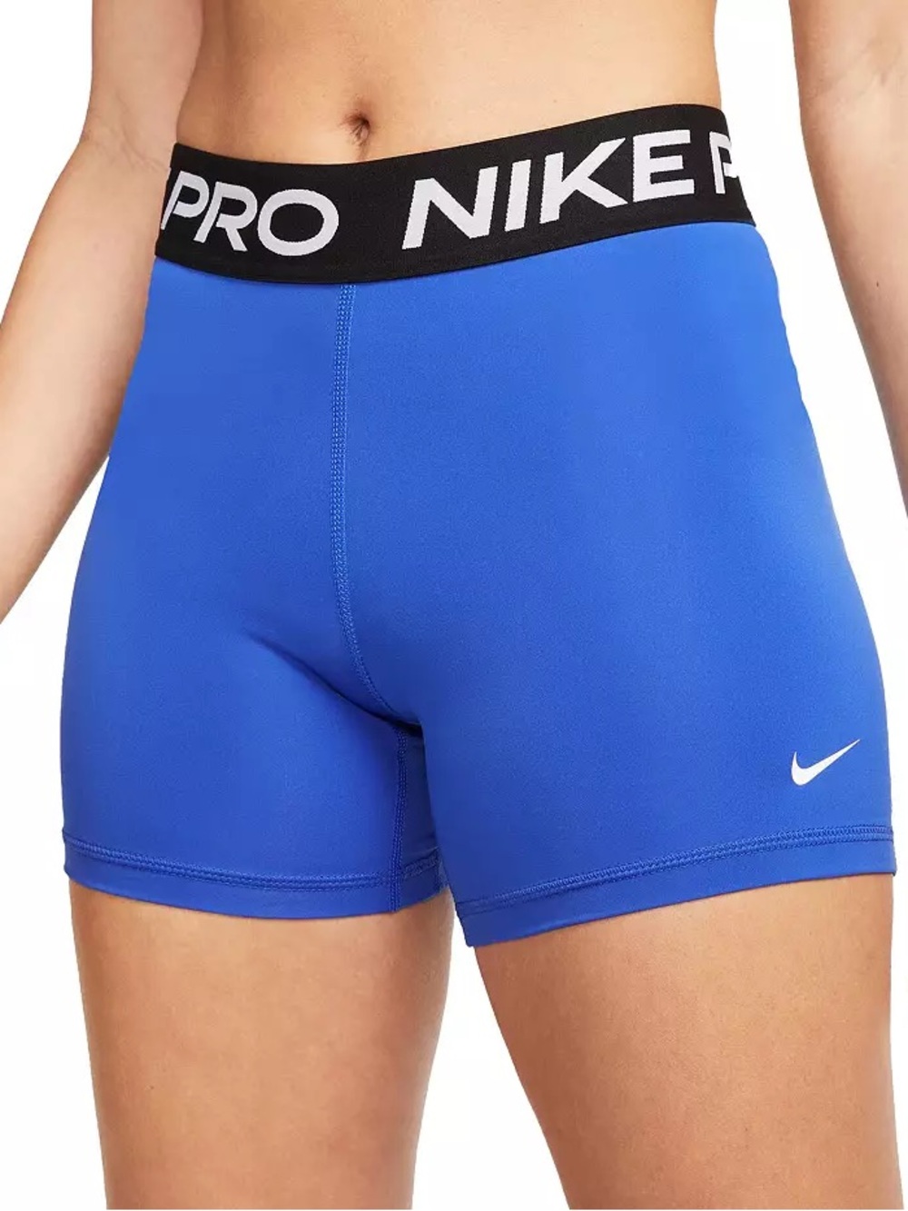 Nike Pro Dri-FIT Womens Blue Compression Athletic Shorts XL 3” inseam